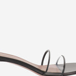 Sandali andreea glass ANDREEAGLASSSLIPPER 45BLACKTRANSPARENT AMINA MUADDI 