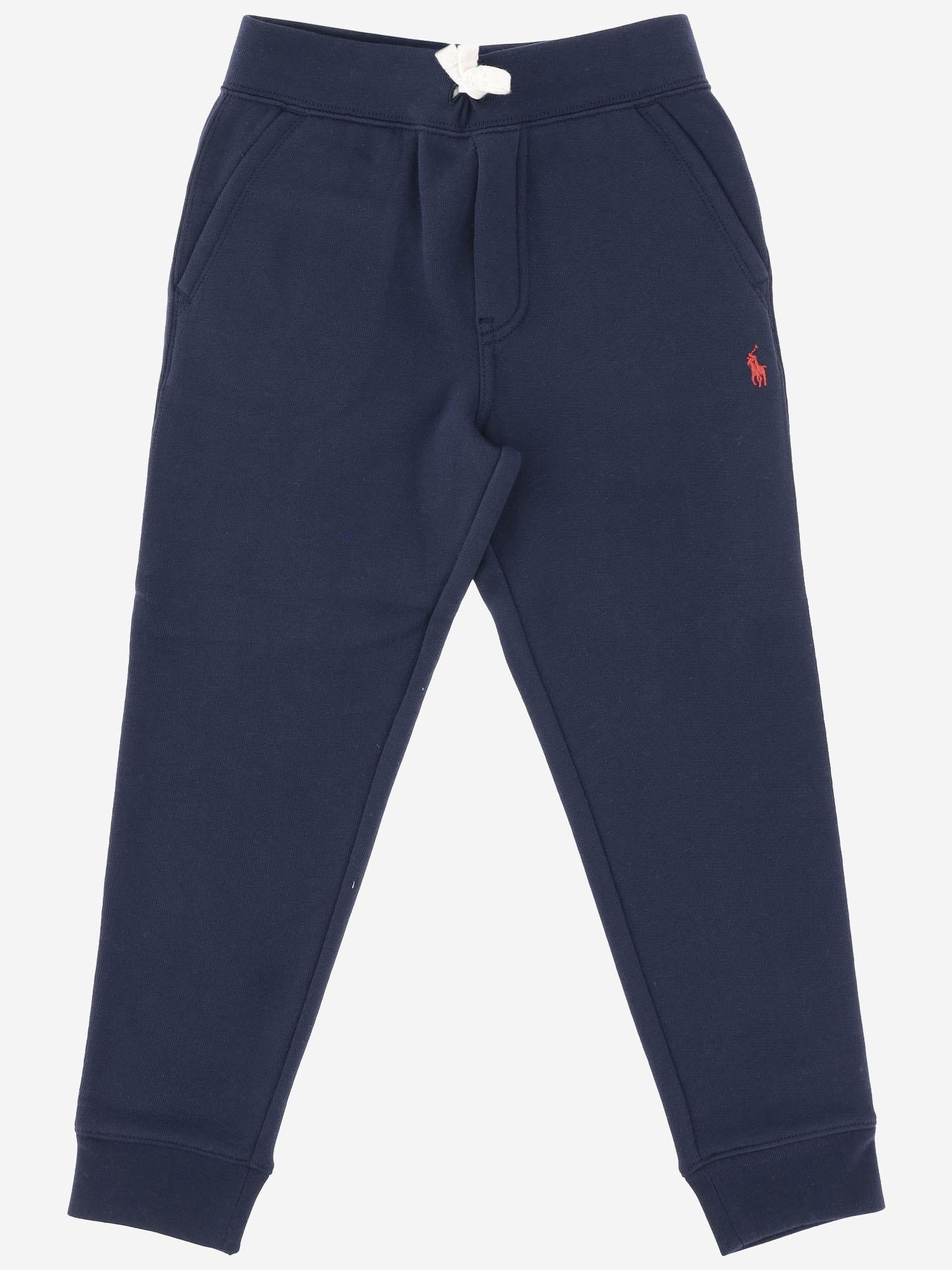 PANTALONI DA JOGGING IN MISTO COTONE CON LOGO 322720897 003 POLO RALPH LAUREN KIDS 