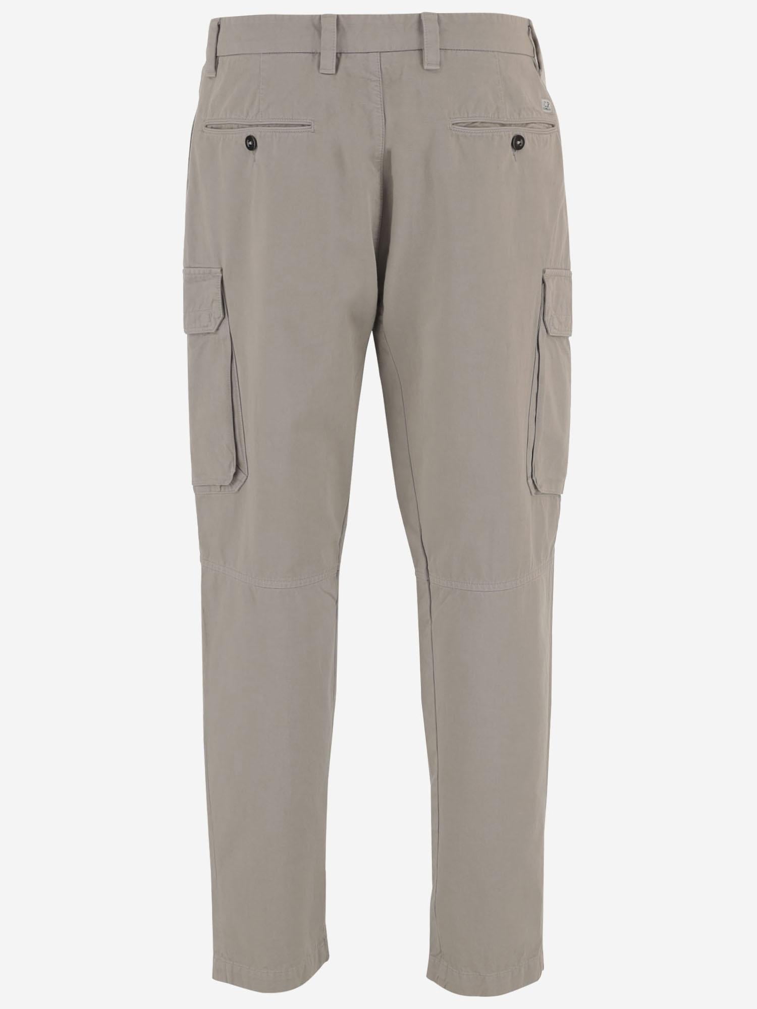 PANTALONI IN COTONE CON LOGO 20CMPA185A 110458G904 CP COMPANY 