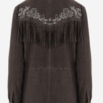 Giacca con frange in pelle scamosciata UN05 RSC309 UNCOMMON 