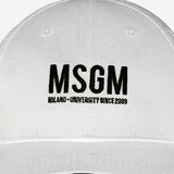 CAPPELLO DA BASEBALL IN COTONE CON LOGO S6MSJUBC019 001 MSGM KIDS 