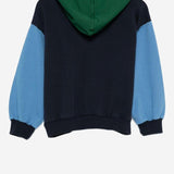 FELPA CON CAPPUCCIO IN COTONE CON LOGO B225AC048  BOBO CHOSES KIDS 
