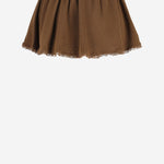 MINIGONNA IN COTONE CON LOGO MG2654 19DFF0324 MIU MIU 