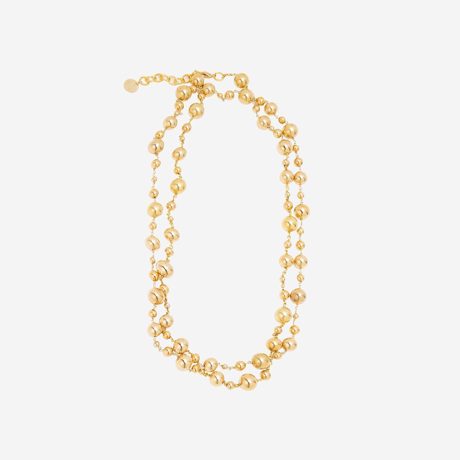 Collana con perle placcata oro AURA ORO SILVIA GNECCHI 