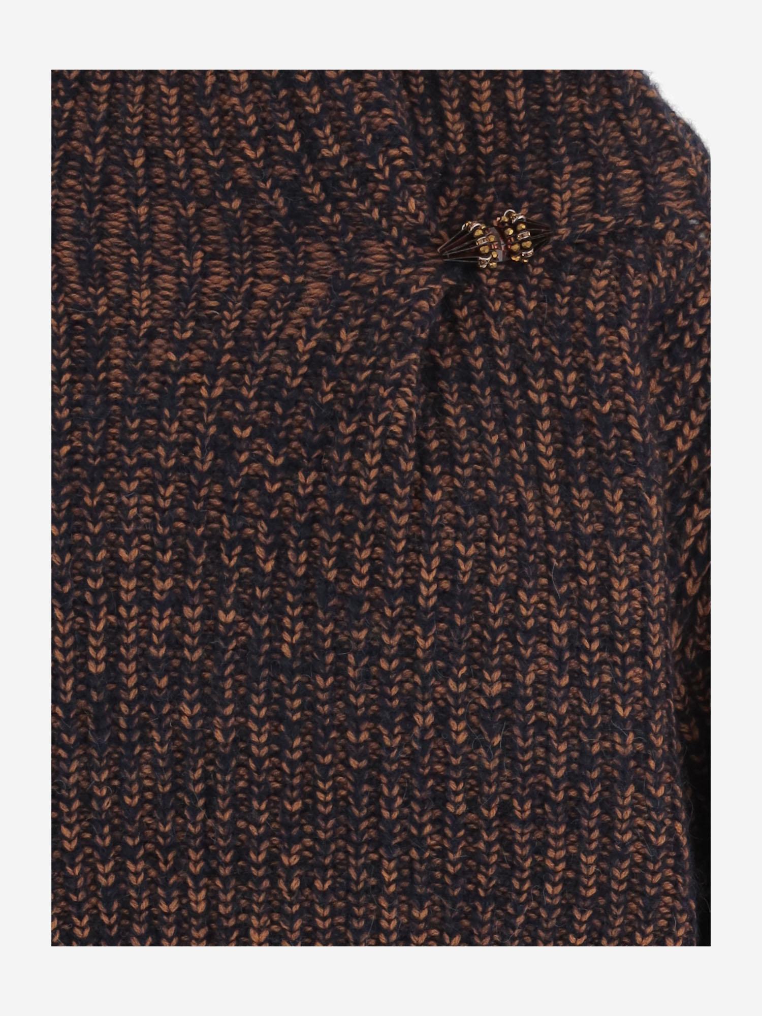 Maglione in misto lana con charm 011229 2725509 DRIES VAN NOTEN 