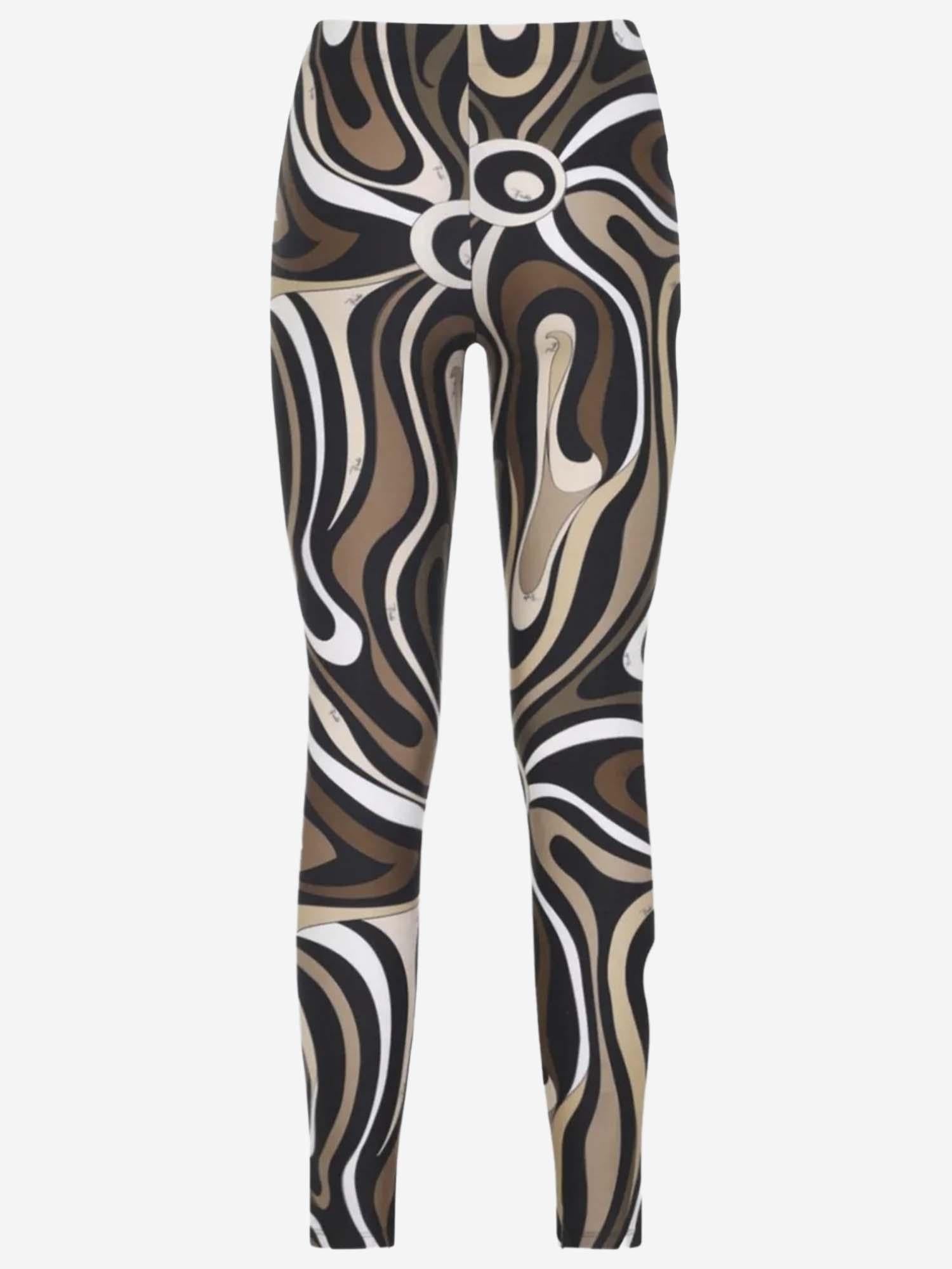 PANTALONI IN NYLON STRETCH CON STAMPA ASTRATTA 5UTT20 5U775066 EMILIO PUCCI 