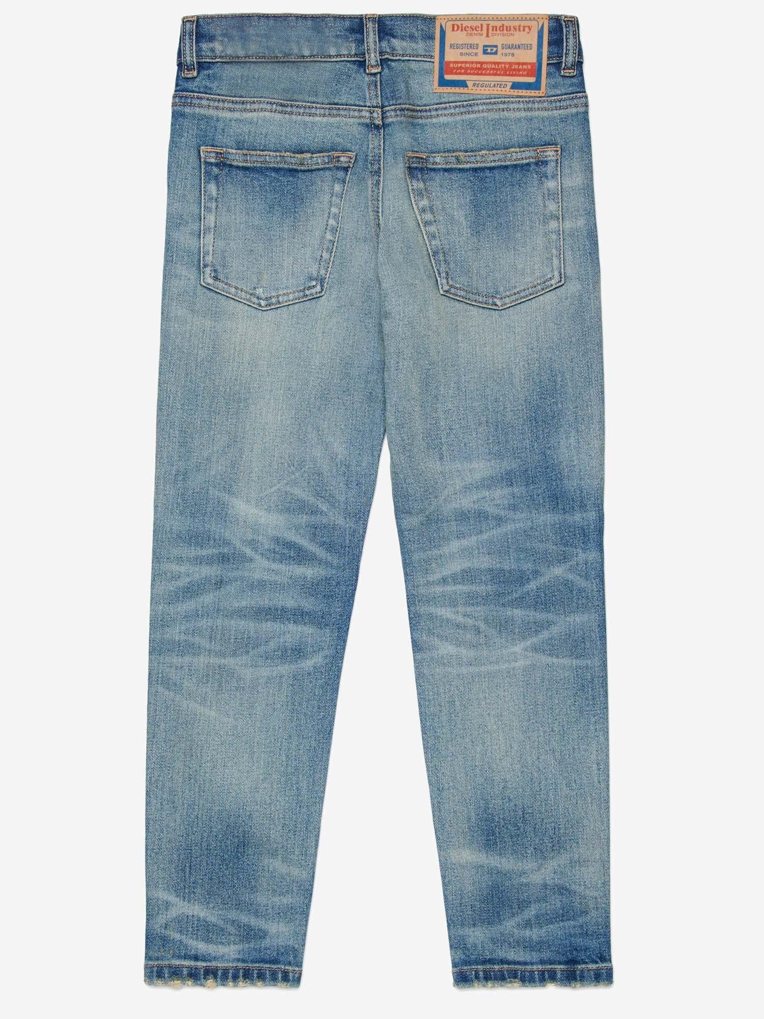 JEANS LUCAS IN COTONE STRETCH J00981 KXBR7K01 DIESEL KIDS 