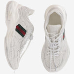 SNEAKERS ROCHELLE IN PELLE CON WEB 854041 AAF0H9246 GUCCI 