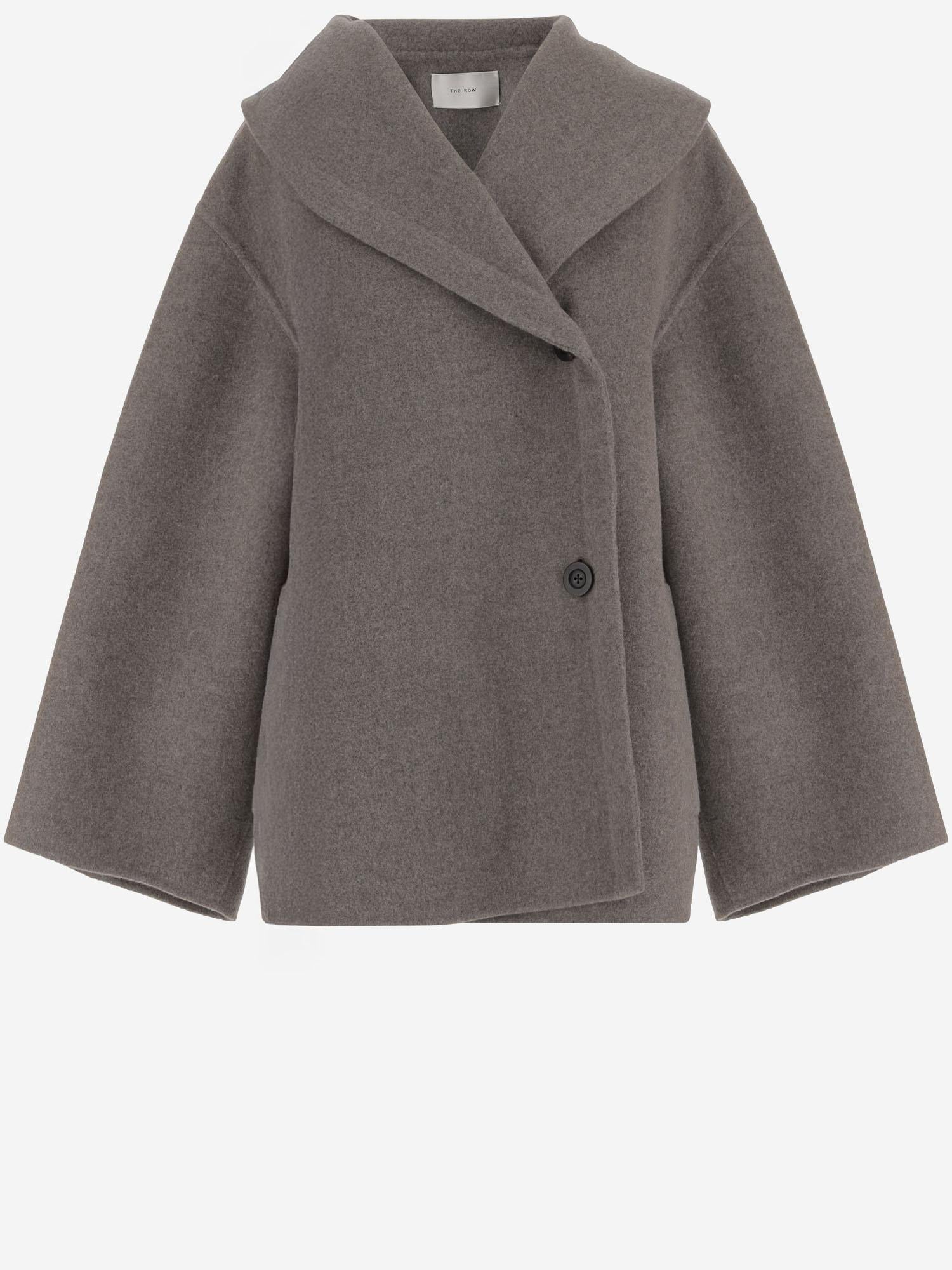 CAPOTTO IN LANA VERGINE 10602W4238 GRY THE ROW 