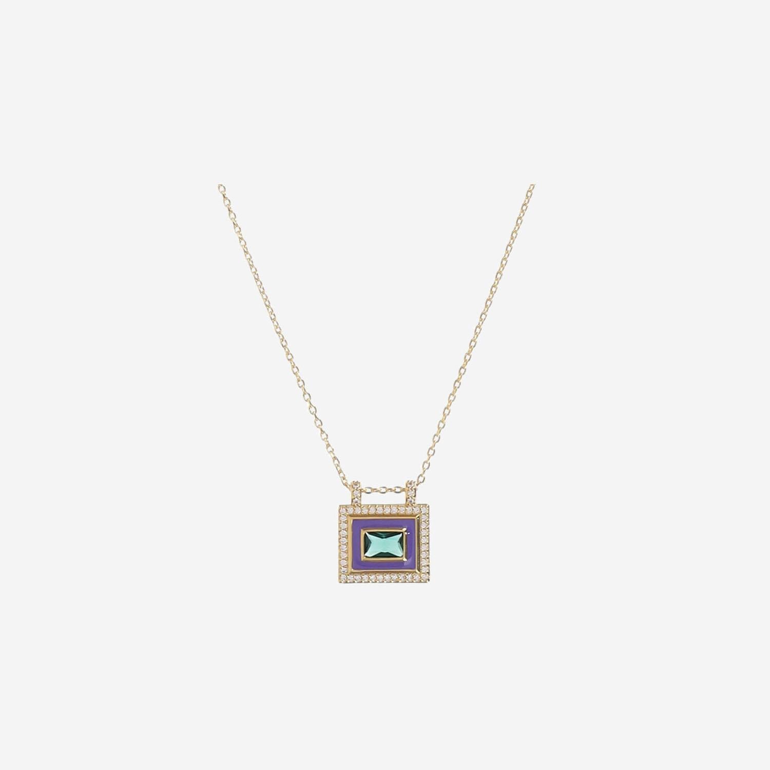 COLLANA PURPLE EL PASO CO349 ORO MYA BAY 