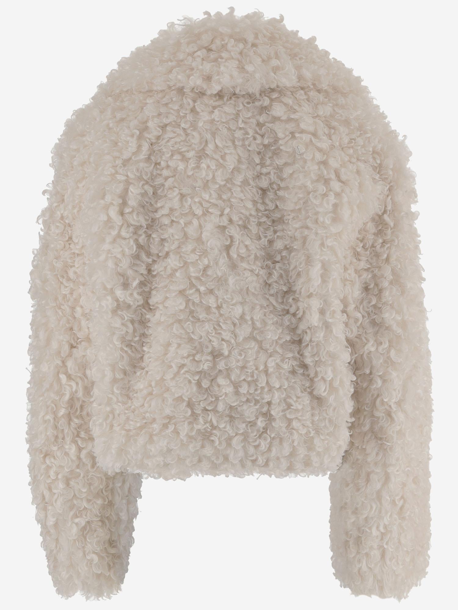 GIUBBOTTO SAMARA IN PELLICCIA SINTETICA A RICCIOLI 61701 940696000 STAND STUDIO 