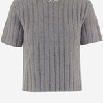 MAGLIA IN LANA E CASHMERE A COSTE 850582 XKFAZ1176 GUCCI 