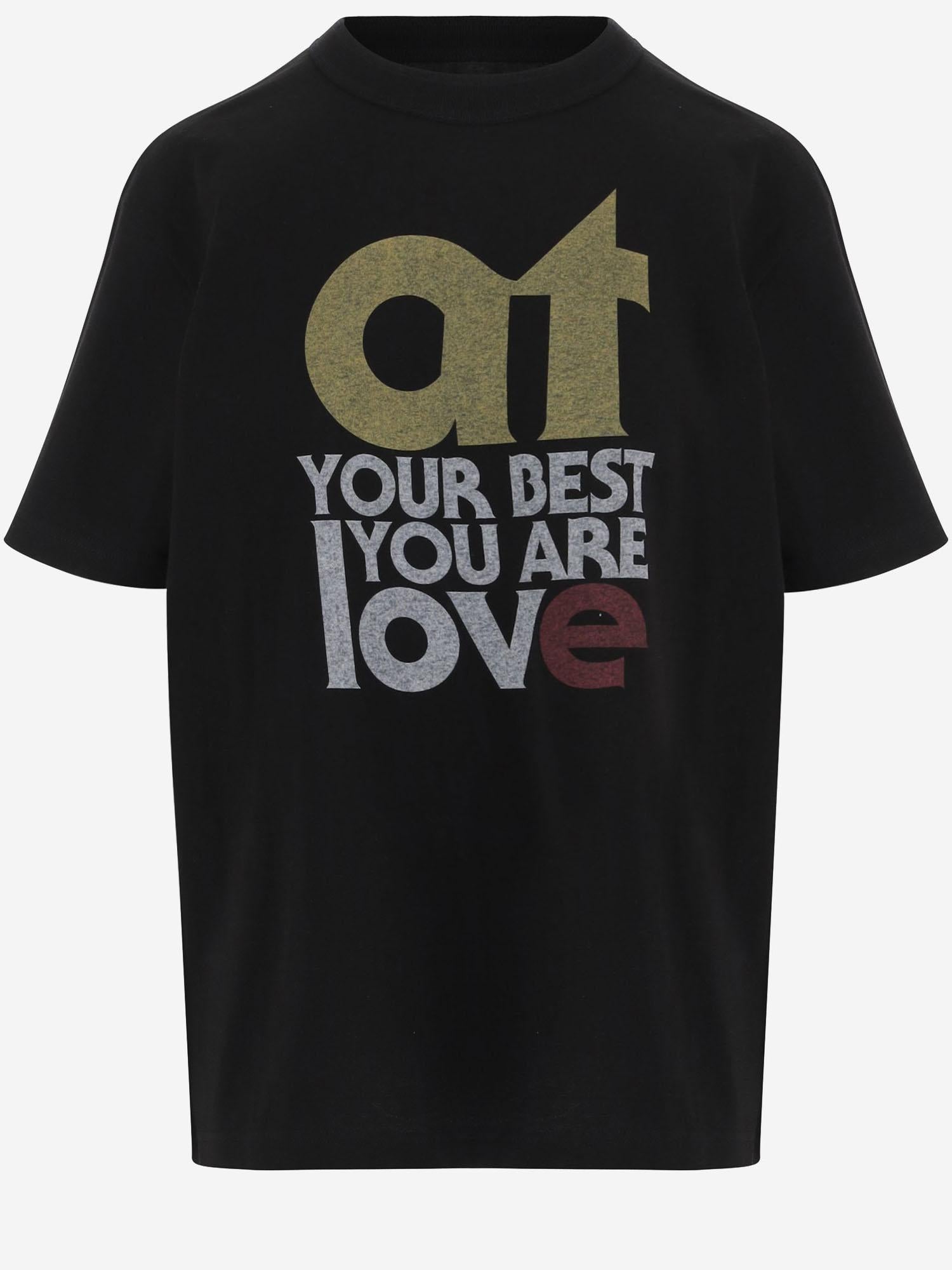 T-SHIRT IN COTNE CON STAMPA 2601147S 001 SACAI 