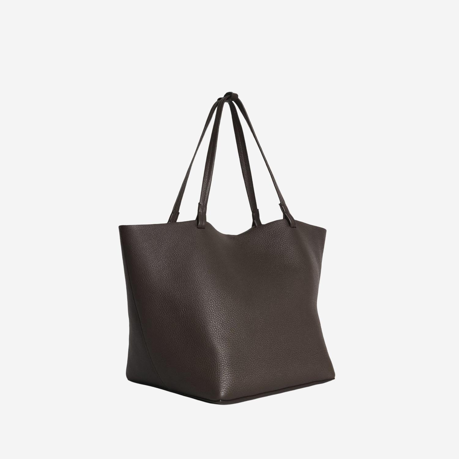 BORSA PARK TOTE THREE IN PELLE MARTELLATA W1272L129 DEOS THE ROW 