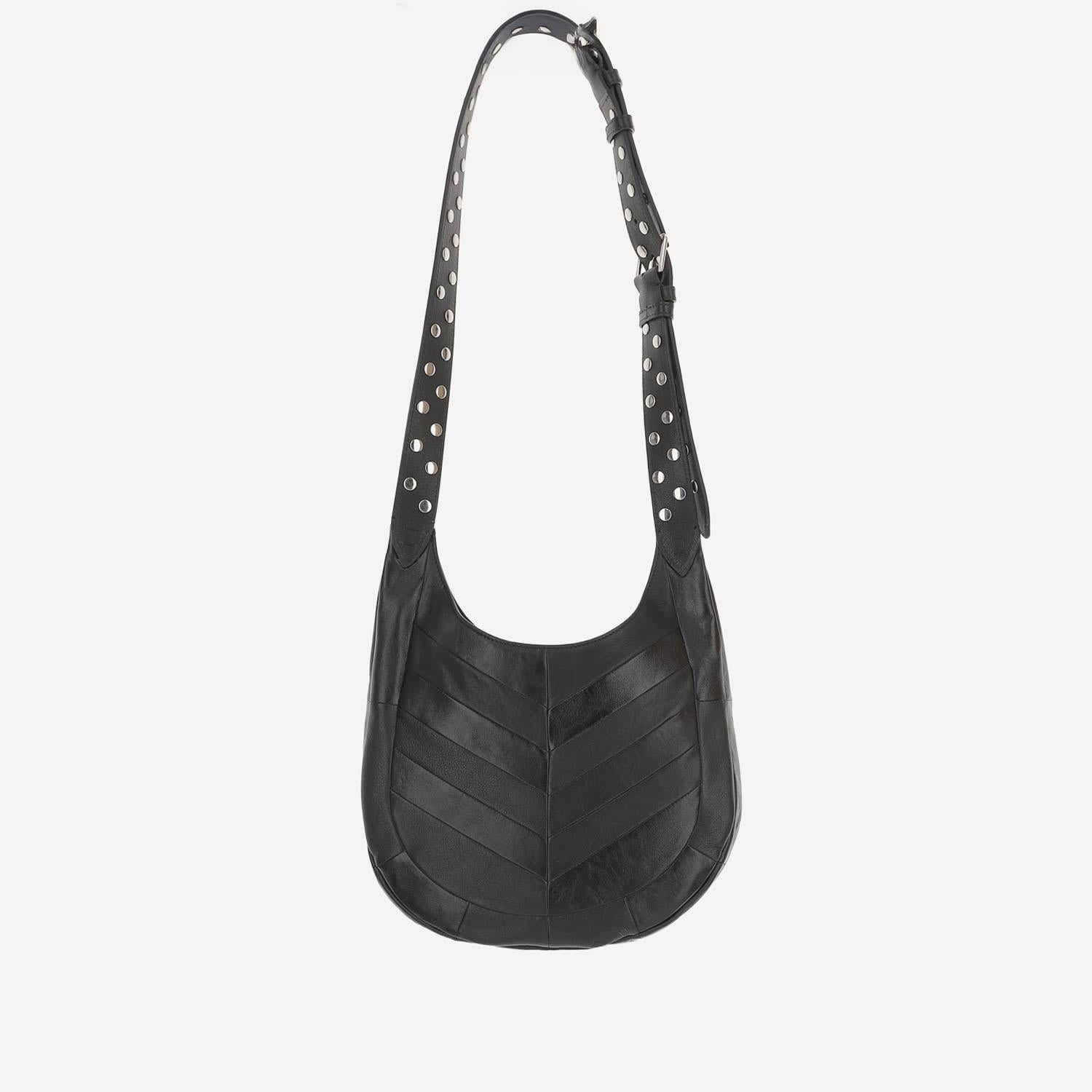 Borsa Hobo Piccola Valentino Garavani Hoboho In Nappa Motivo Chevron 7W0B0S63 GHA0NO VALENTINO GARAVANI 