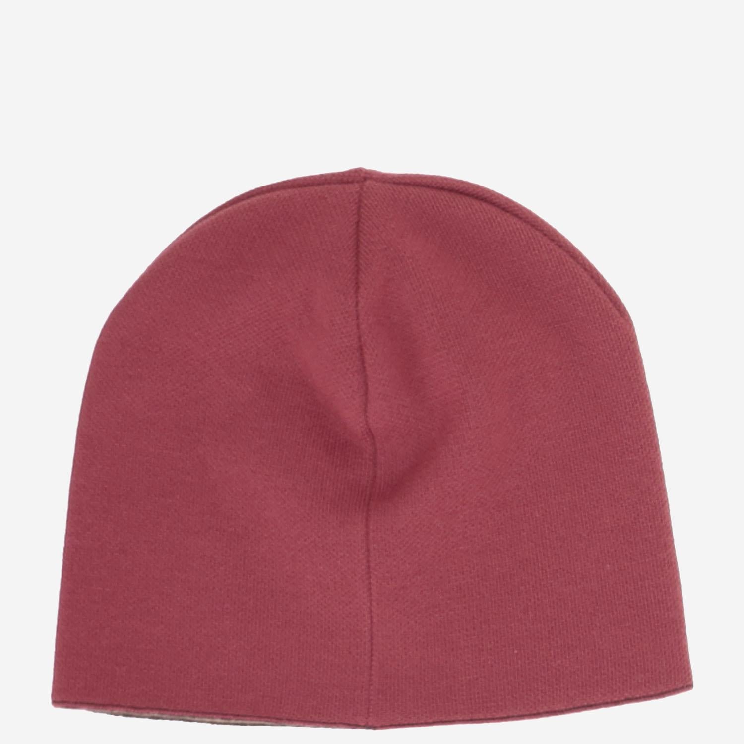 BEANIE REVERSIBILE IN LANA CON LOGO JUP038 AV78F1TH6 FENDI KIDS 