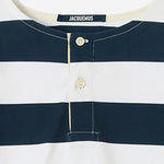 T-SHIRT MARINIÈRE IN COTONE TSM00581AJ00045 3FR JACQUEMUS 