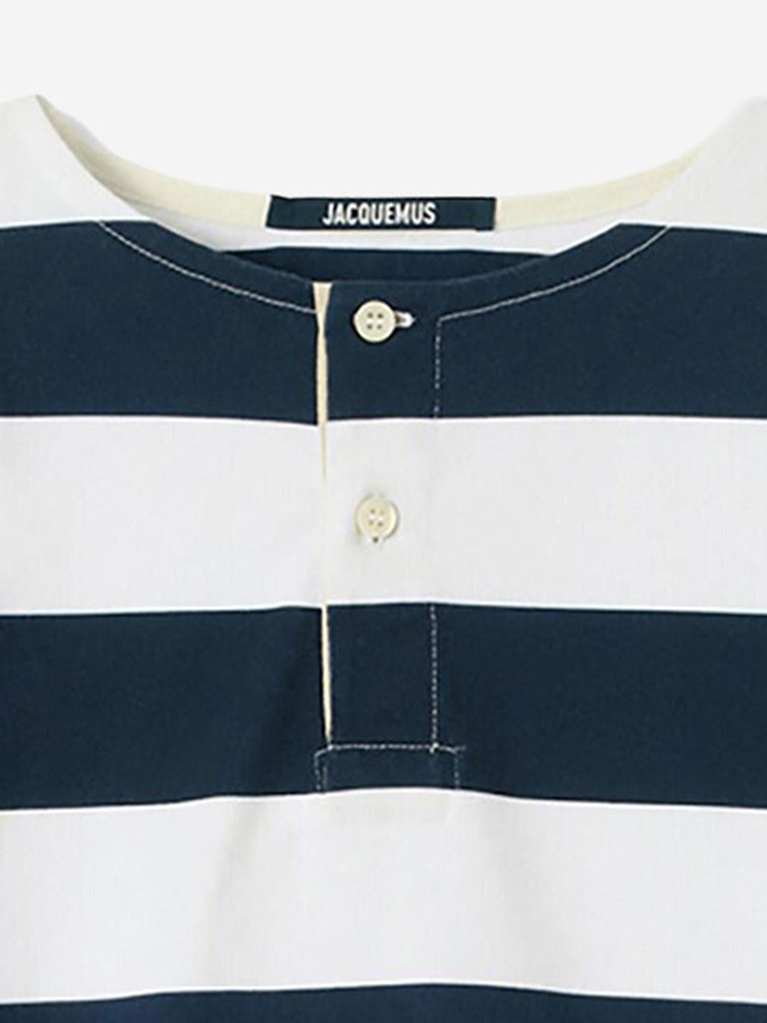 T-SHIRT MARINIÈRE IN COTONE TSM00581AJ00045 3FR JACQUEMUS 