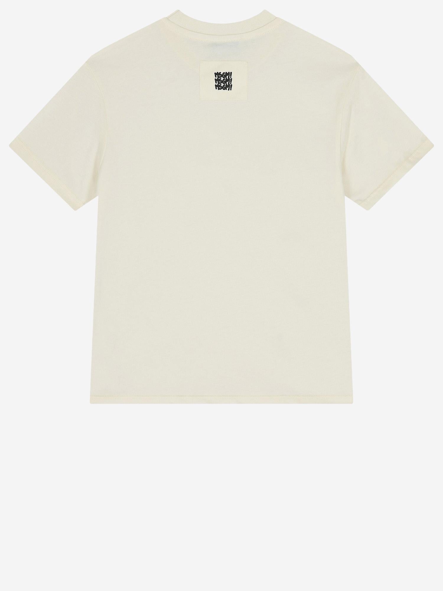 T-SHIRT IN COTONE CON LOGO S6MSJBTH227 013 MSGM KIDS 