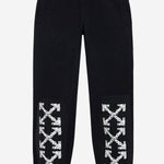 PANTALONI IN COTONE CON LOGO 44MCH057S26F003001 0001 OFF-WHITE 