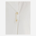 T-SHIRT IN COTONE CON SPILLA DECORATIVA 6261K21051 White CARVEN 