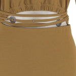 ABITO IN COTONE CON DETTAGLIO CUT-OUT 106908 A3ARL25 PINKO 