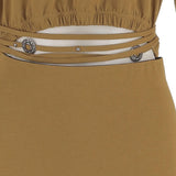 ABITO IN COTONE CON DETTAGLIO CUT-OUT 106908 A3ARL25 PINKO 