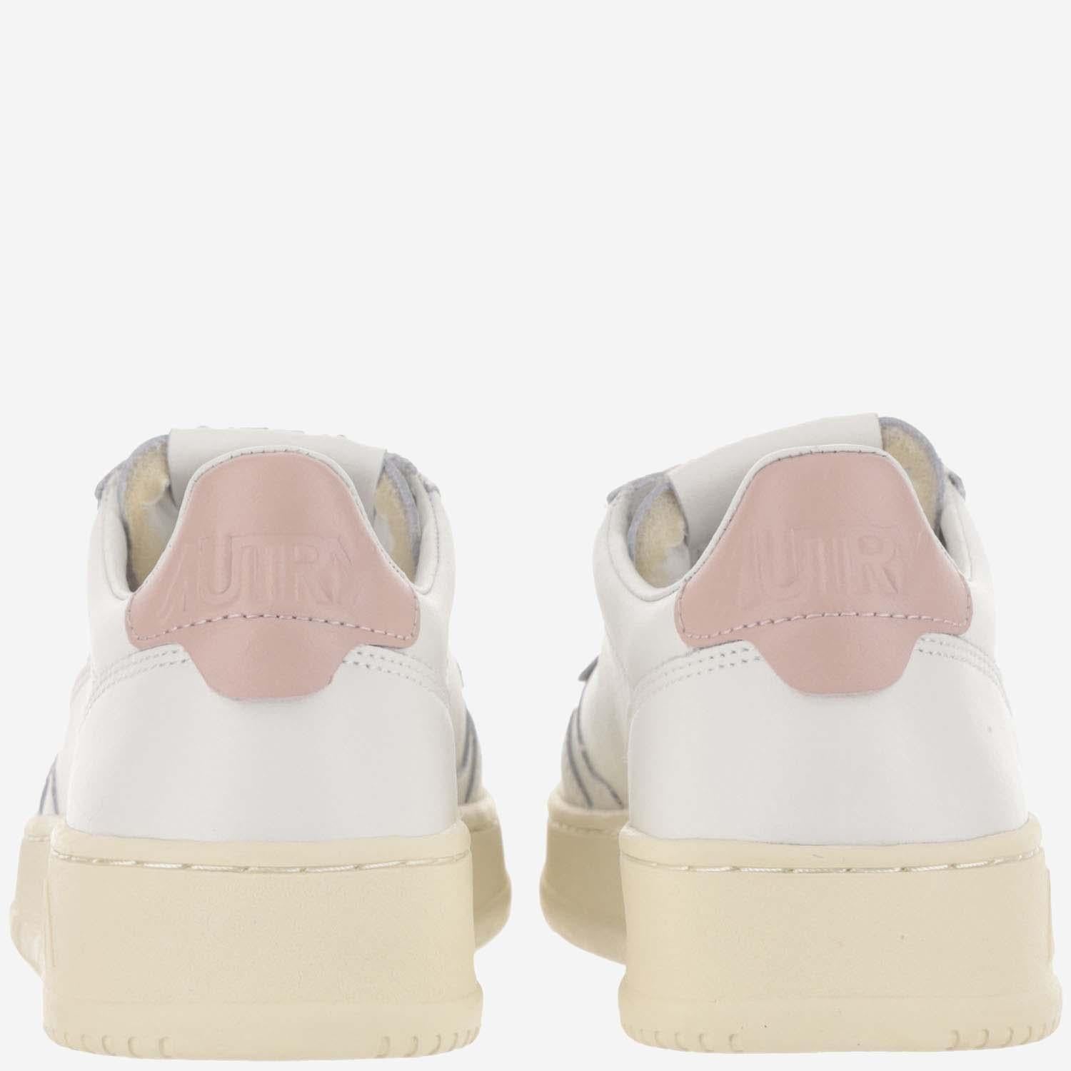 SNEAKERS LOW MEDALIST AULWLL16 LEATLEATWHTPINK AUTRY 