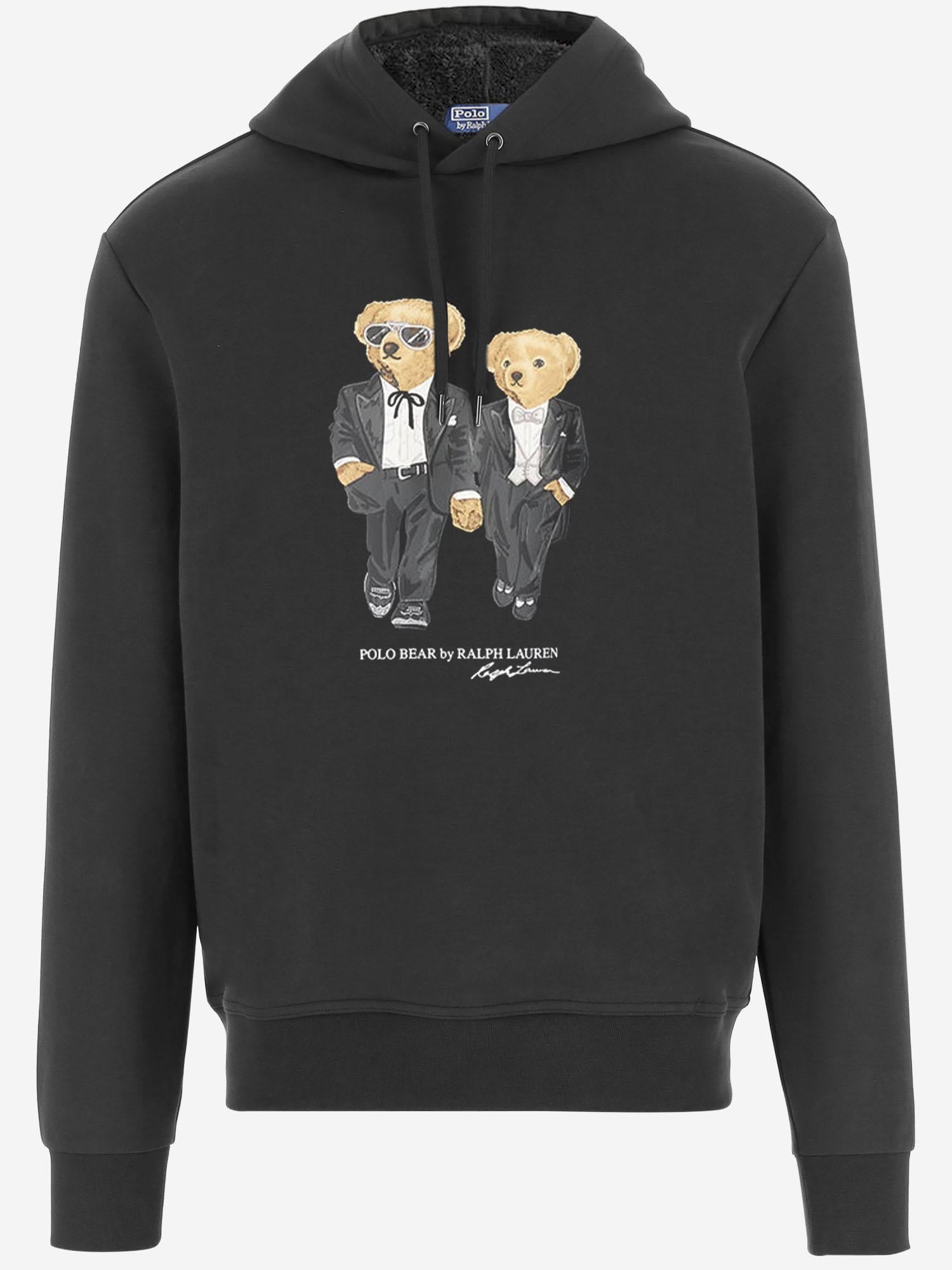 FELPA IN MISTO COTONE CON STAMPA POLO BEAR 710981802 001 POLO RALPH LAUREN 