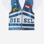 T-SHIRT TELTIB IN COTONE K00759 KYAYSK100 DIESEL KIDS 