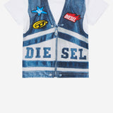 T-SHIRT TELTIB IN COTONE K00759 KYAYSK100 DIESEL KIDS 