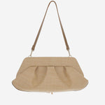 POCHETTE EMERA PAPER FRINGES TMSS25EMROP113 MACADAMIA THE MOIRE 