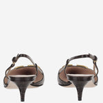 DÉCOLLETÉ SLINGBACK VLOGO SIGNATURE IN VITELLO STAMPATO 8W2S0Q70 LURREL VALENTINO GARAVANI 