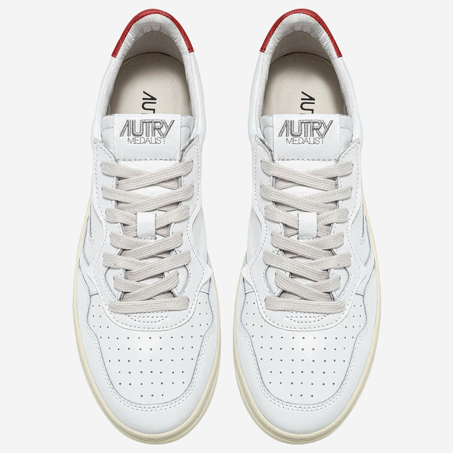 SNEAKERS MEDALIST LOW AULMTB03 LEATARTWHTSORAN AUTRY 
