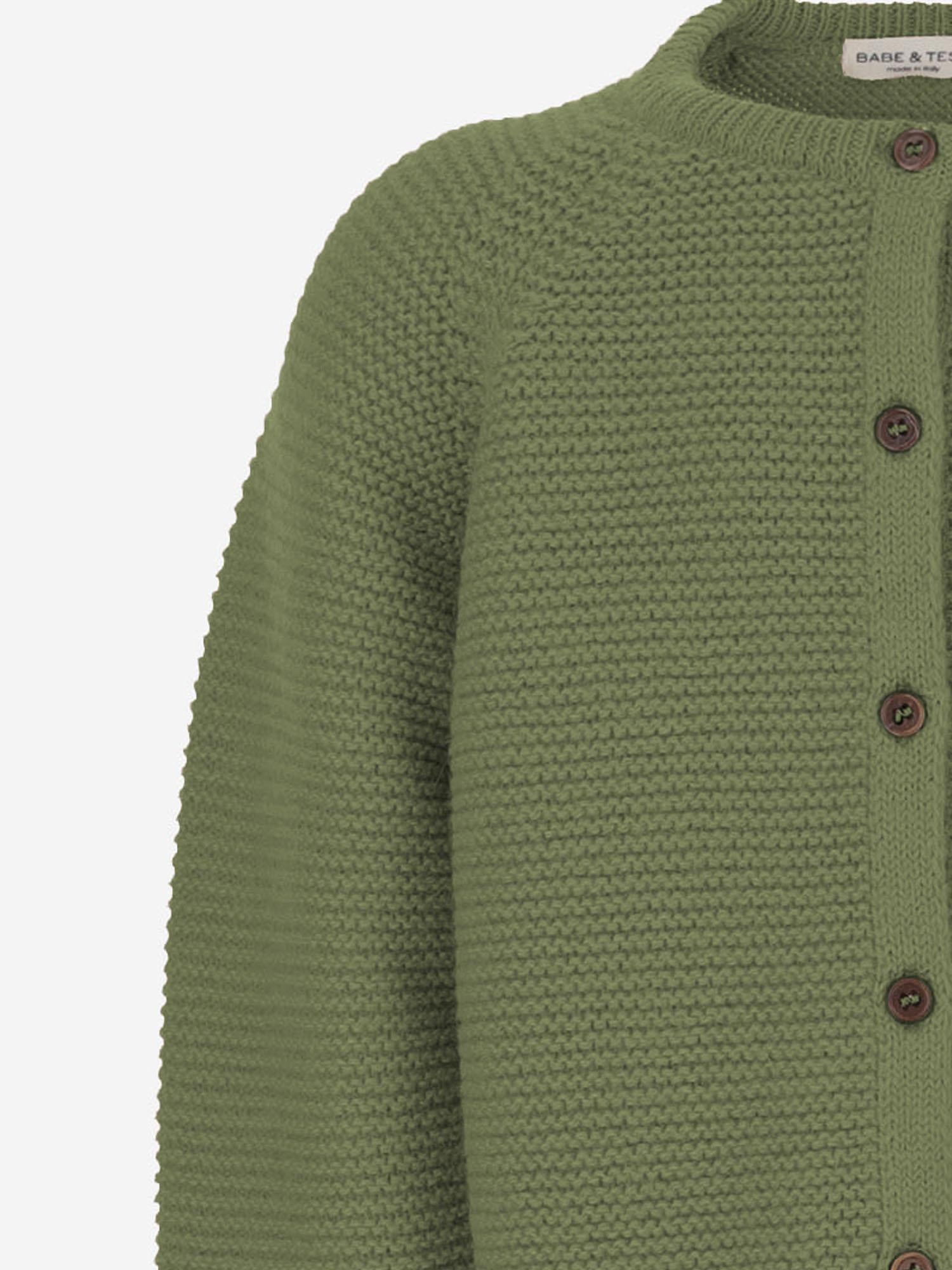 CARDIGAN IN MISTO ALPACA 59548082 355 BABE & TESS KIDS 