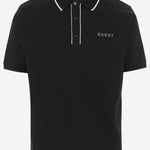 POLO IN PIQUET DI COTONE CON RICAMO 806250 XJHHO1043 GUCCI 