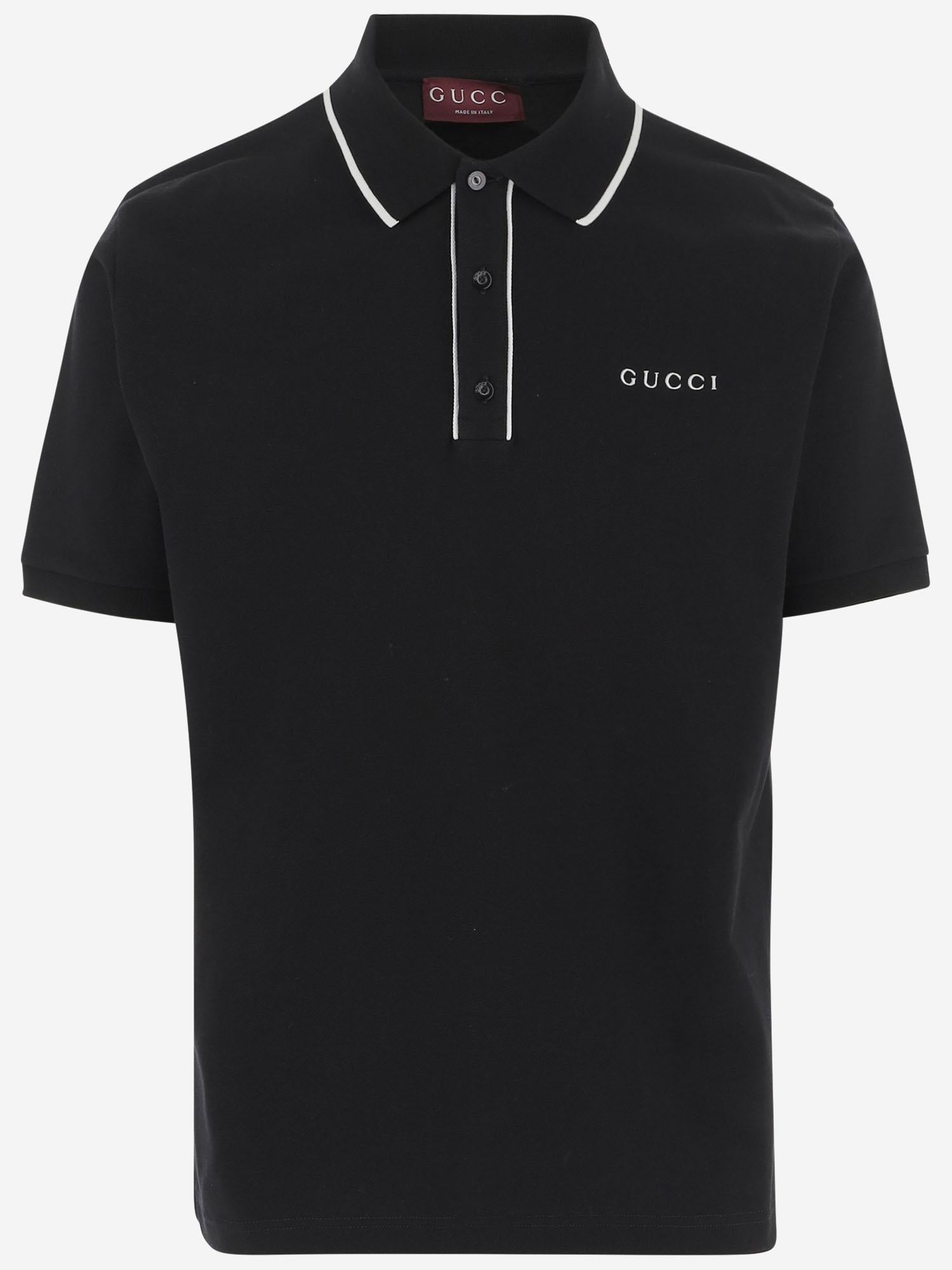 POLO IN PIQUET DI COTONE CON RICAMO 806250 XJHHO1043 GUCCI 
