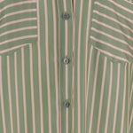 CAMICIA IN CUPRO A RIGHE CON TASCHE APPLICATE 010712 3274604 DRIES VAN NOTEN 
