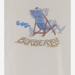 T-shirt in cotone Beach Knight 8123483 CHALK BURBERRY 