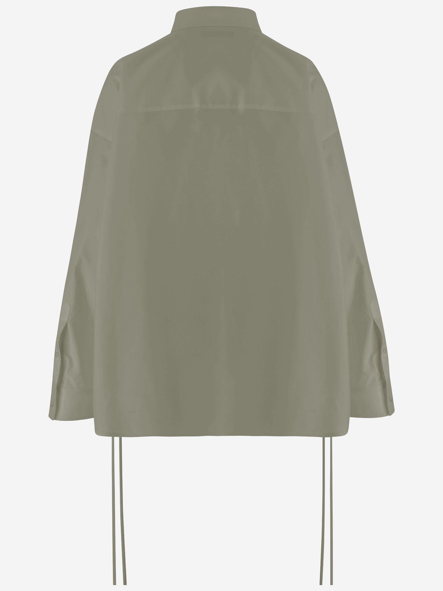 CAMICIA IN COTONE CON LACCI 857835 TTP089506 BALENCIAGA 