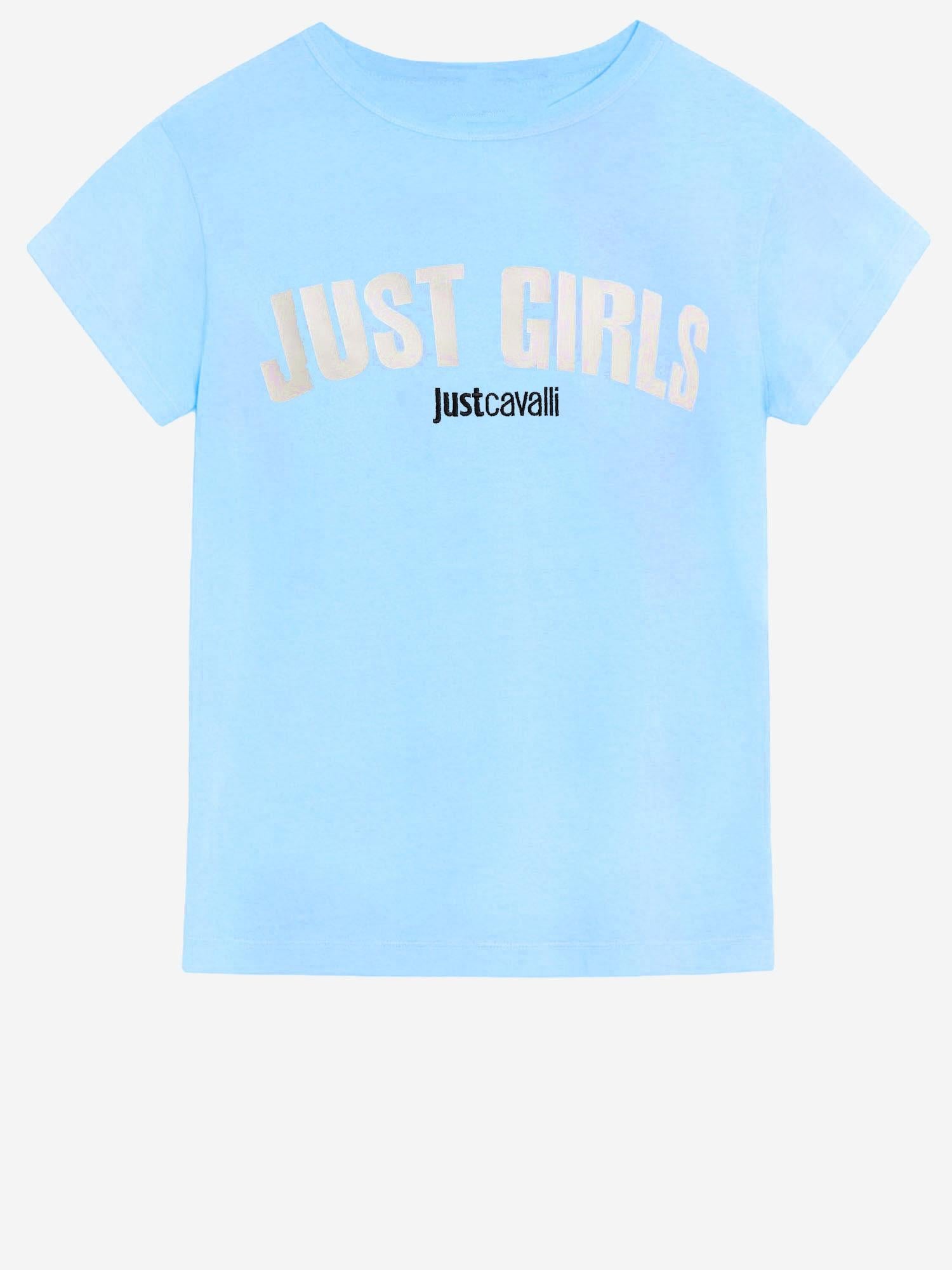 T-SHIRT IN COTONE CON LOGO 80PAHT12 CJ500217 JUST CAVALLI 