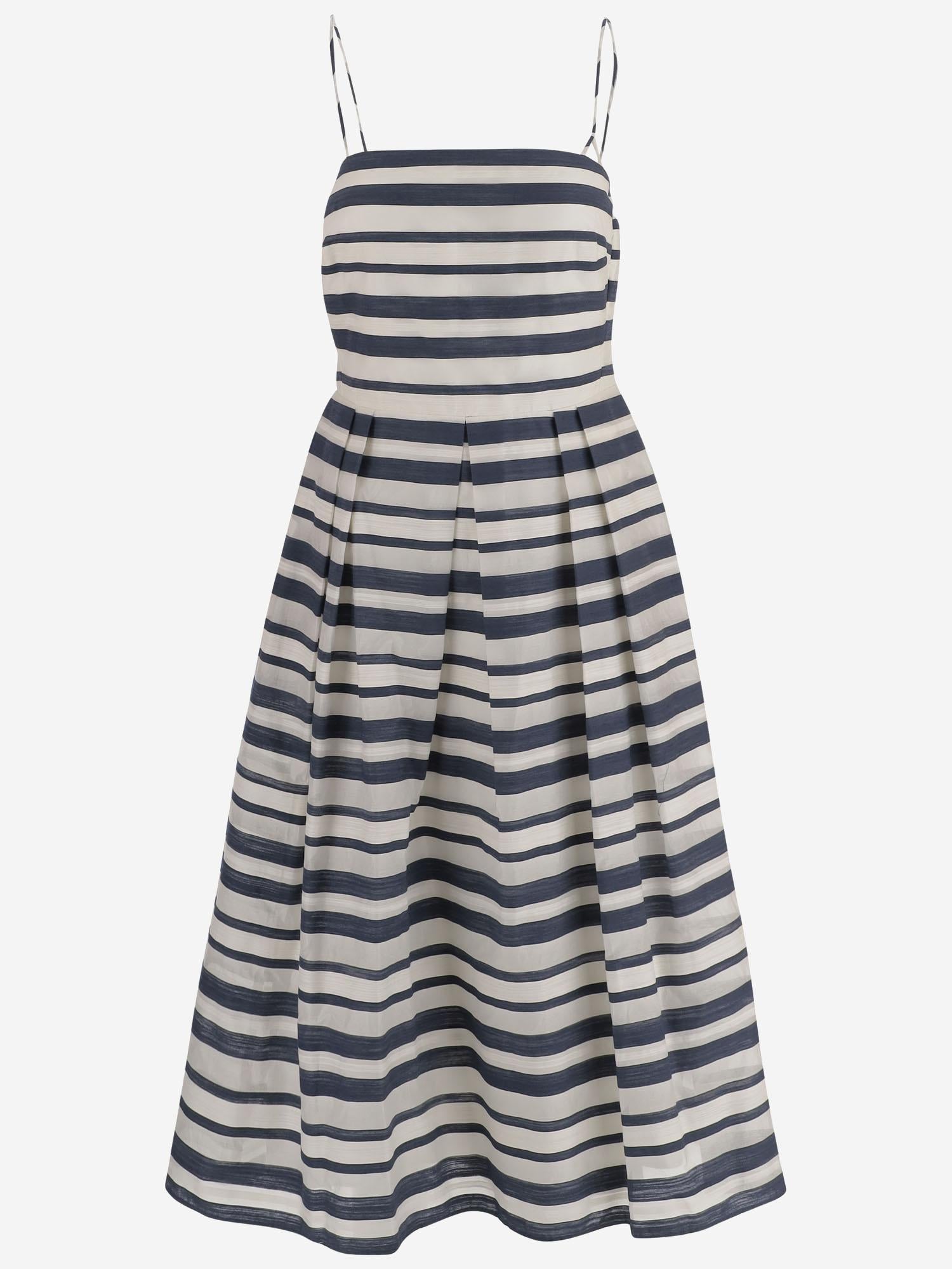 ABITO IN MISTO COTONE A RIGHE P08699 001NAVYCREAM LAUREN RALPH LAUREN 