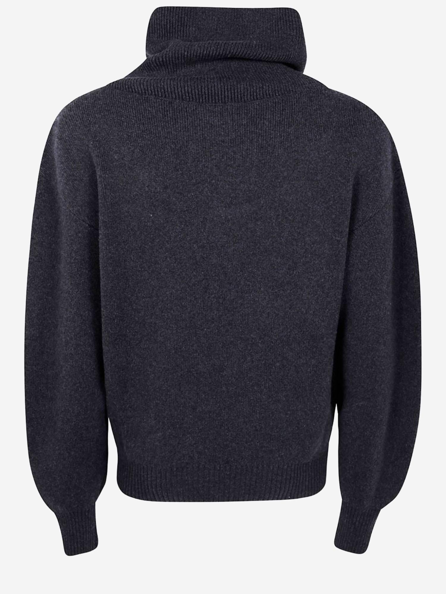 Maglione con dolcevita ampio in lana e cashmere SWW00624AK00278 970 JACQUEMUS 