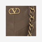 BORSA LASEIN IN PELLE CON MOTIVO CHEVRON 8W2B0T13 PSNBGQ VALENTINO GARAVANI 
