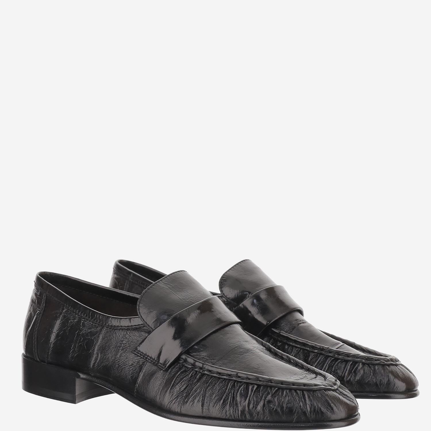 MOCASSINI IN PELLE F1280E17 BLK THE ROW 