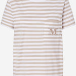 T-SHIRT IN COTONE CON LOGO MXMOBOLI 008 MAX MARA 