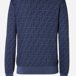 MAGLIA JUMPER IN LANA E SETA FZXE39 AYM1F1UKI FENDI 