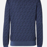 MAGLIA JUMPER IN LANA E SETA FZXE39 AYM1F1UKI FENDI 