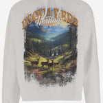 FELPA IN COTONE CON STAMPA S74GU0899 S25516100 DSQUARED2 