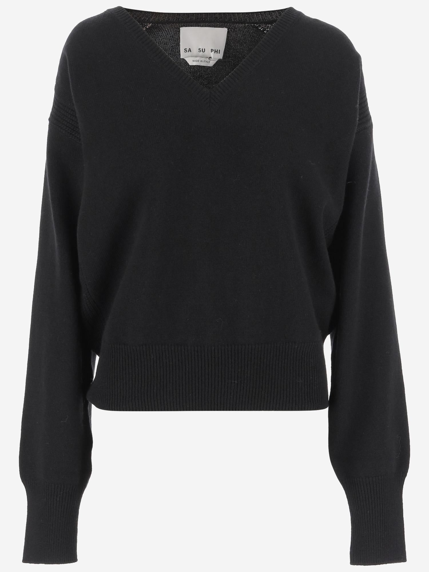Maglia LAVINIA in cashmere W25655 0900 SASUPHI 